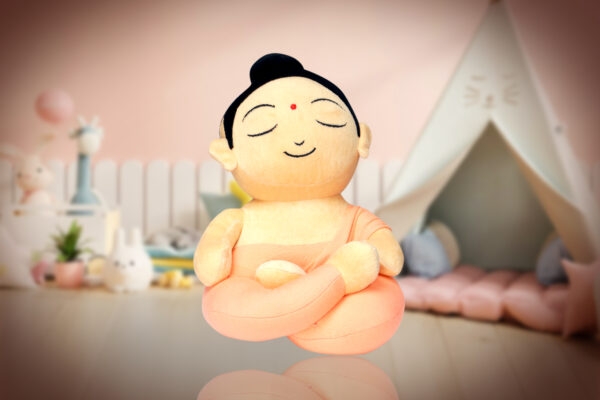Musical Mantra Buddha Plush Toy (HSN Code: 9503)